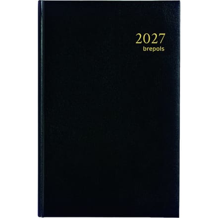 Agenda 2027 Brepols Saturnus Lima 7dagen/2pagina's zwart