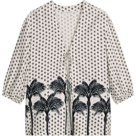 Marc O'Polo Vrouwen Strandshirt Palm Border Geo