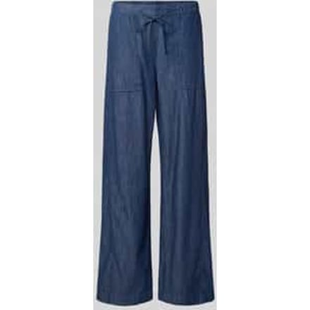 Wijdte broek van puur katoen model 'Melane line'