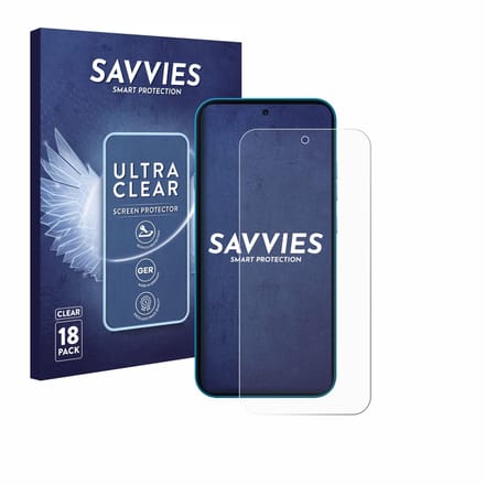 Savvies - Screenprotector voor Nothing Phone (4a) - Folie Beschermfolie transparant 18 Stuks