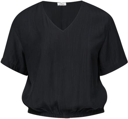 s.Oliver - female - Gestructureerde blouse in O-vorm
