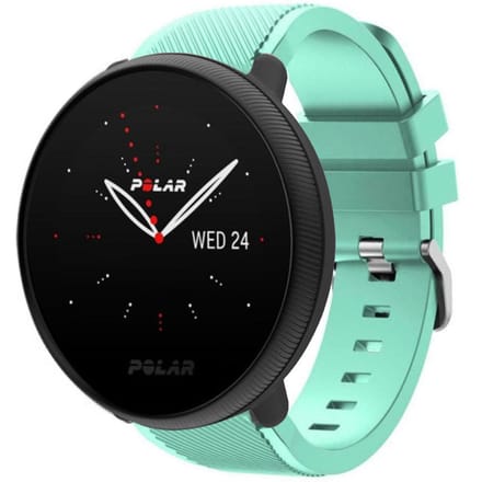 Polar Ignite 2 twill siliconen band (aqua)