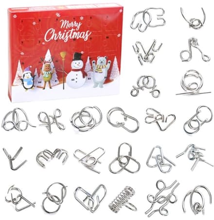 Adventskalender voor Kinderen 2023 - 24 Stuks Puzzelspellen en Geschenken