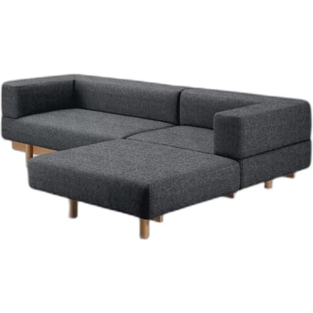 Bank met rechte chaise longue 11 Emko Alchemist
