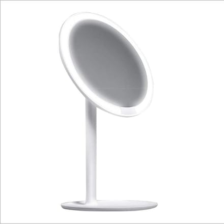 Make-up spiegel - Verlichte spiegel - Dagelijkse verzorging - Drie helderheidsniveaus - 6.5 inch - Wit
