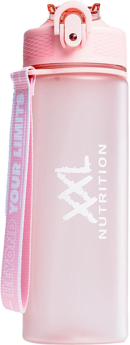 XXL Nutrition - Hydrate Bottle Mini - Roze - Waterfles Met Rietje - 500 ml