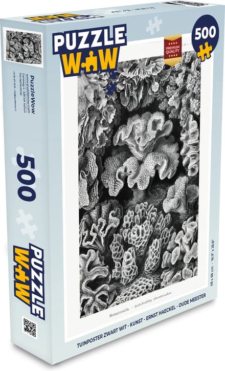 Puzzel Kunst - Koraal - Ernst Haeckel - Oude meesters - Natuur - Legpuzzel - Puzzel 500 stukjes