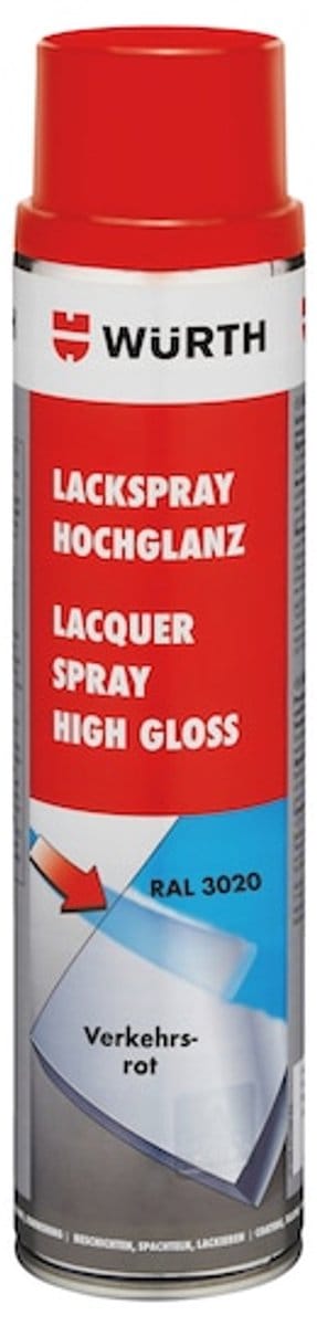 Wurth - Lakspray nitroalkydkwaliteit hoogglans - lakspray, hoogglans inhoud 600 ml