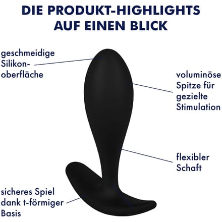 EIS anaalplug van silicone, verschillende maten