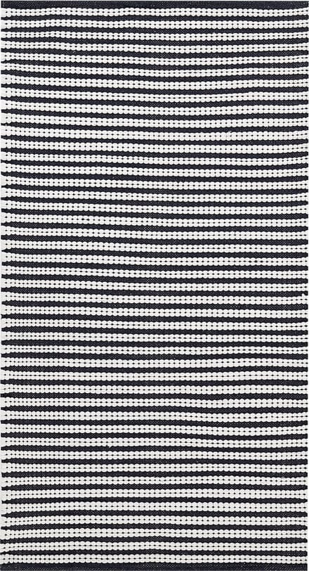 SOFULU - Modern vloerkleed - Marineblauw - 80 x 150 cm - Katoen