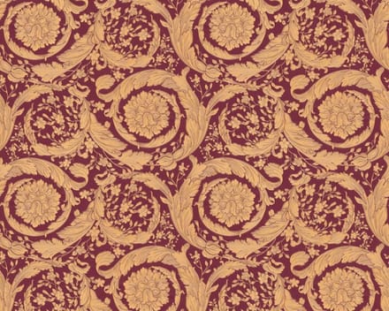 KLASSIEK BAROK ORNAMENTEN BEHANG - Bruin Rood Goud - AS Creation Versace 4