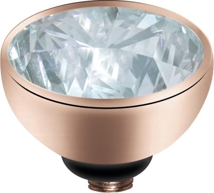 MelanO Twisted Zirkonia Zetting - Rosékleurig/Crystal - 6mm