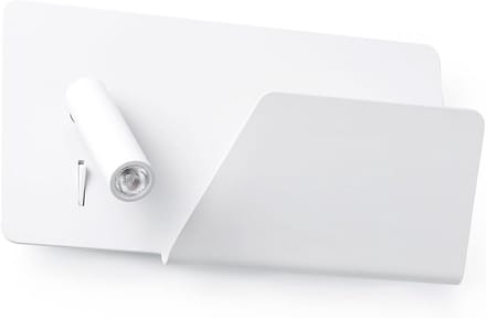 Wandlamp met USB-aansluiting en boekenplank - Compacte design verlichting