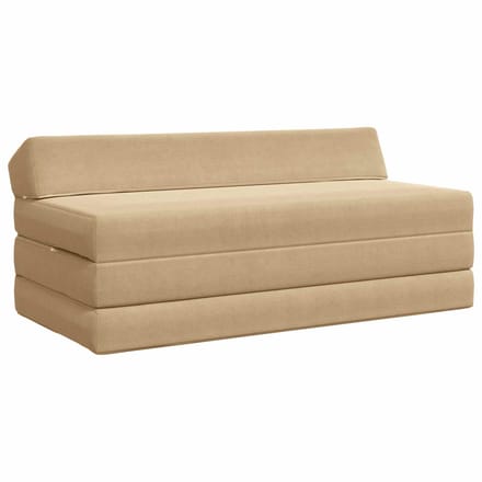 vidaXL - Vouwbare - Sofa - Bed - 2-zits - Groen - Grijs - 120 - x - 60 - x - 49 - cm - Stof