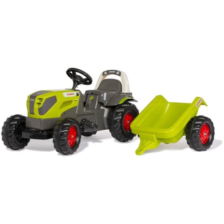Rolly Toys traptractor CLAAS AXOS 240 met aanhanger - speelgoed tractor.