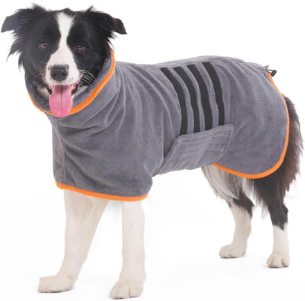 Hondenbadjas microvezel - Sneldrogende en absorberende badhanddoek voor grote en middelgrote honden
