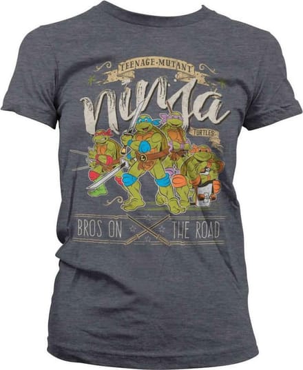 Teenage Mutant Ninja Turtles Dames Tshirt -M- Bros On The Road Grijs