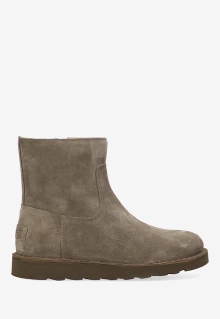 Shabbies Amsterdam - Palissa Mia Zip Suède Taupe - Maat 36