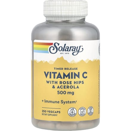 Western Vitamine C met Rozenbottel en Acerola, 500Mg, 250 Vegetarische Capsules