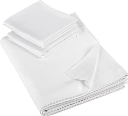 De Witte Lietaer Lakenset Olivia - Tweepersoons - 280 x 280 cm - Wit- Satijnkatoen