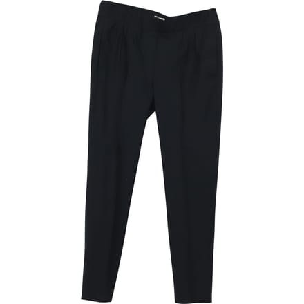 Brunello Cucinelli Broek in Marineblauw Wol