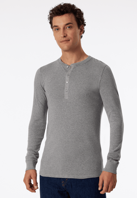 Shirt met lange mouwen, grijs gemêleerd - Revival Karl-Heinz 5