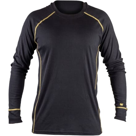 Caterpillar Thermo Polyester Heren Zwarte Basislaag Shirt