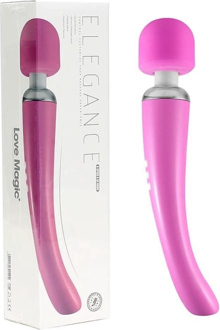 Love Magic Elegance vibrating wand USB wireless  hotpink