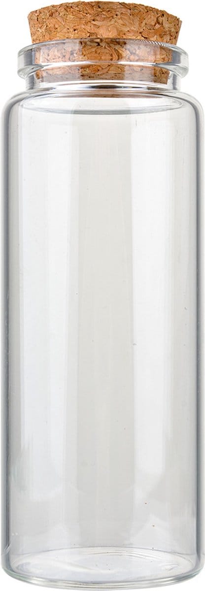 Clayre & Eef Voorraadpot Ø 4x13 cm Transparant Glas