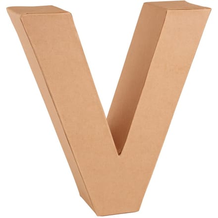 Kartonnen brief - Letter "V"