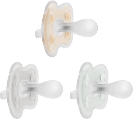 Dr. Brown's Advantage Siliconen Fopspeen – 0-6 Maanden – 3 Stuks