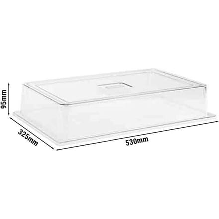 GGM Gastro (6 Stück) GN 1/1 Abdeckhaube - Polycarbonat - Höhe: 95mm
