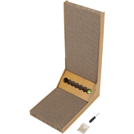 L-vorm Kattenkrabber Duurzaam Karton Kattenkrabmat Interactief Kattenkrabspeelgoed voor Binnen beige