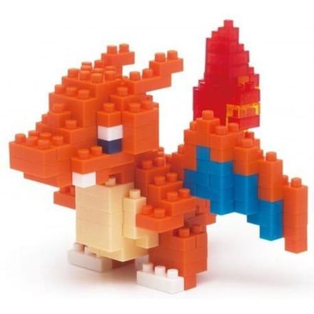 Bandai - Nanoblock - Charizard - Pokémon - Mini Brick Figuur - Bouwset - Pixel Charizard Pokémon Charizard Figuur Bouwpakket - NBPM008