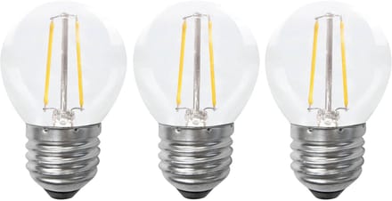 Bailey | 3x LED Bol | Grote fitting E27 | 2W