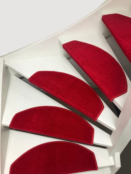 Trapmatten Twist- 56 x 20 cm- Rood- 15 stuks