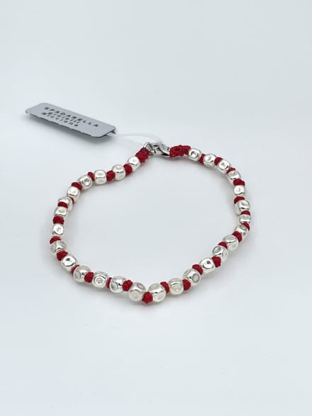 Spadarella Gioielli - SPBR03- Armband - 925 Zilver - 5mm - Red 504 - 19 Cm