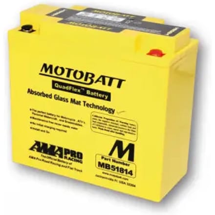 4-polige motorfiets accu Motobatt MB51814