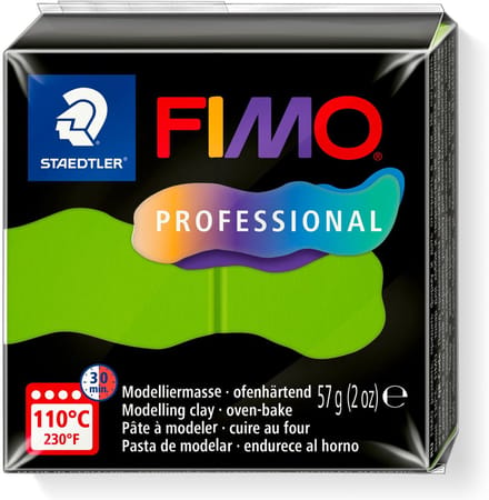FIMO professional - ovenhardende boetseerklei - blok 57 gr - lichtgroen