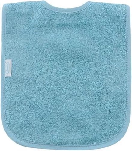 Slab uni - blauw - katoen badstof - 25 x 40 cm