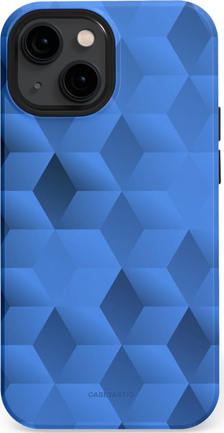 Casetastic hoesje geschikt voor Apple iPhone 13 mini - MagSafe - Dubbellaagse bescherming - Hexaflow - Fashion Case - Lavendel Donkerblauw