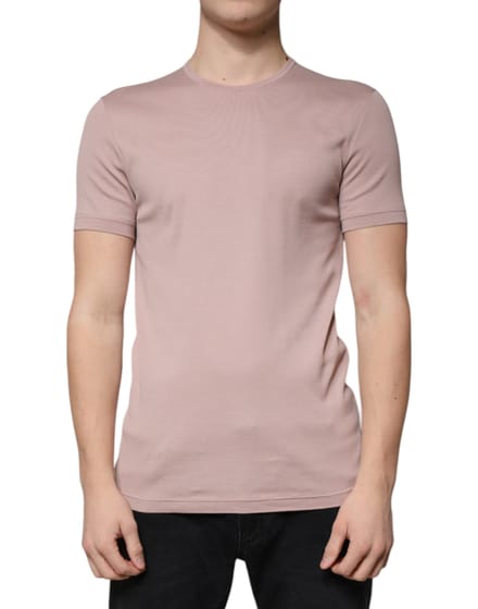 Geribbelde Crew Neck T-shirt Tsh87337