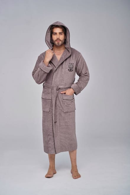 Heren Badjas Leeuw / Taupe / L/XL