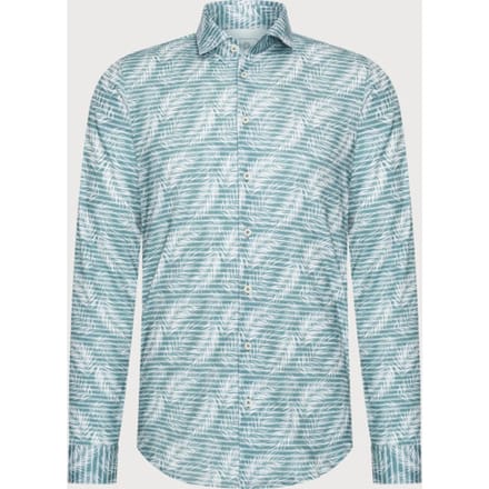 Blue Industry Het feather-print overhemd |