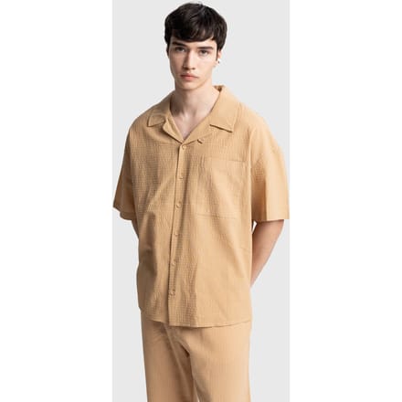 Gestructureerde Korte Mouwen Shirt