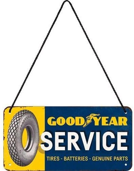 Nostalgic Art Metalen bord Hanging Goodyear Service