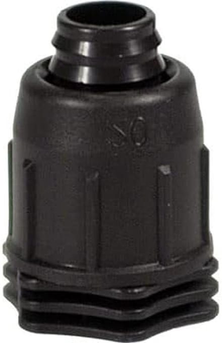 Druppelslang Deksel - Slangafsluiter - Bodemirrigatie - Met ring - 20 mm - Zwart