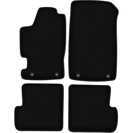 BASIC zwarte veloursmatten voor: Renault Laguna I stationwagen, liftback (1994-2001)