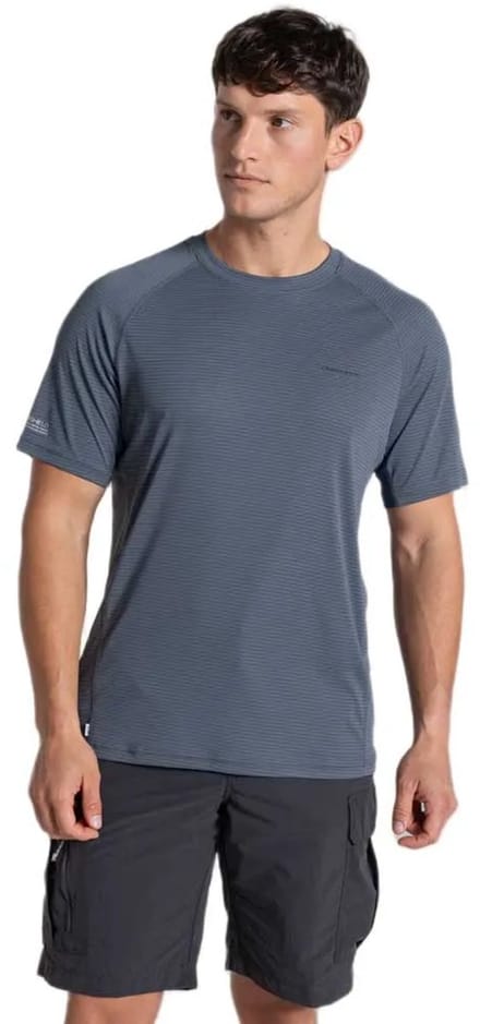 Craghoppers Nosilife Solarshield+ T-shirt Met Korte Mouwen Grijs S Man