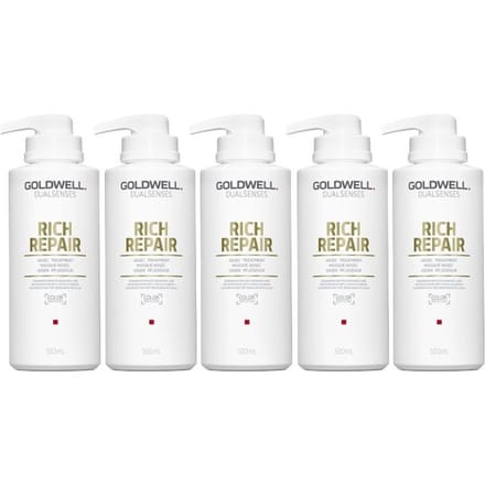 5x Goldwell Dualsenses Rich Repair 60 sec. Treatment 500ml